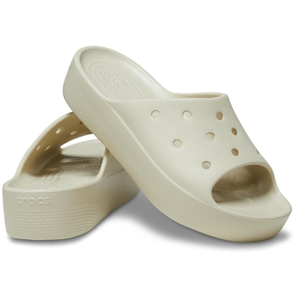 Crocs‎ Women's Macha Green Classic Platform Slip-On Slide Sandal Size 7